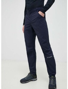 Outdooor hlače adidas TERREX Multi mornarsko modra barva