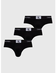 Moške spodnjice Calvin Klein Underwear 3-pack moški, črna barva