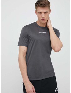 Športna kratka majica adidas TERREX Multi siva barva