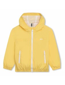 Otroška jakna BOSS rumena barva