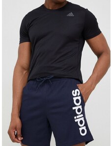Kratke hlače za vadbo adidas mornarsko modra barva