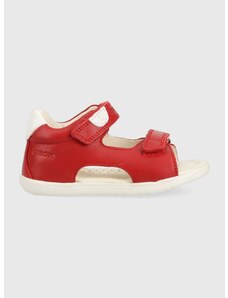 Otroški sandali Geox rdeča barva