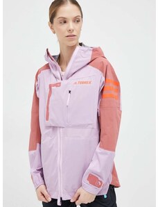 Outdoor jakna adidas TERREX Xploric roza barva