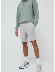 Bombažne kratke hlače adidas siva barva