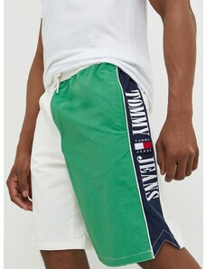 Kratke hlače Tommy Jeans moški, zelena barva