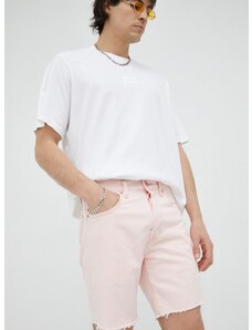Jeans kratke hlače Levi's moški, roza barva