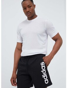Kratke hlače za vadbo adidas črna barva