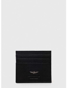 Usnjen etui za kartice Aeronautica Militare črna barva