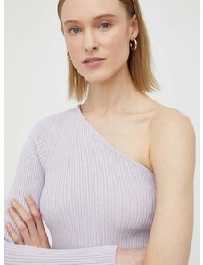 Pulover Remain ženski, vijolična barva