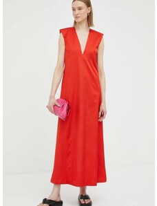 Volnena obleka By Malene Birger rdeča barva