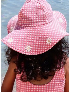 Otroški klobuk Konges Sløjd roza barva