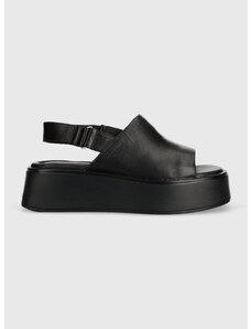 Usnjeni sandali Vagabond Shoemakers COURTNEY ženski, črna barva, 5534.001.92