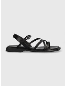 Usnjeni sandali Vagabond Shoemakers Izzy ženski, črna barva, 5513.101.20