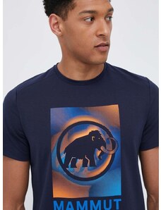 Športna kratka majica Mammut Trovat mornarsko modra barva