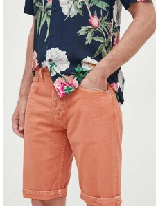 Jeans kratke hlače Pepe Jeans Callen moške, oranžna barva