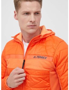 Športna jakna adidas TERREX Multi oranžna barva