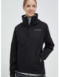Vodoodporna jakna adidas TERREX Multi RAIN.RDY ženska, črna barva