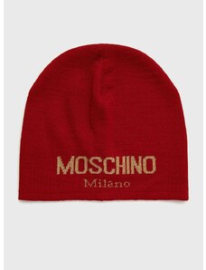 Kapa Moschino rdeča barva,