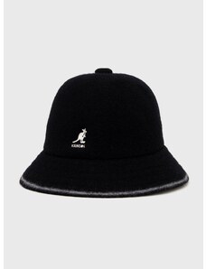 Volnen klobuk Kangol črna barva