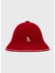 Volnen klobuk Kangol rdeča barva