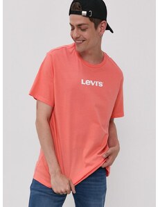 T-shirt Levi's moški, oranžna barva