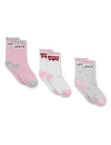 Otroške nogavice Levi's roza barva