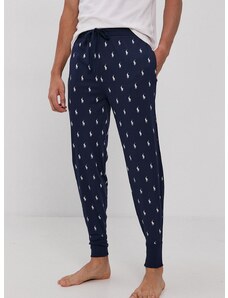 Pižama hlače Polo Ralph Lauren moško, mornarsko modra barva
