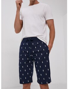 Pižama kratke hlače Polo Ralph Lauren moško, mornarsko modra barva