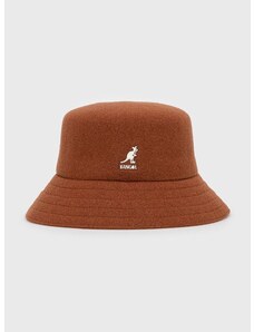 Volnen klobuk Kangol rjava barva