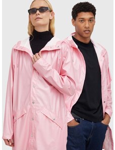 Vodoodporna jakna Rains 12020 Long Jacket roza barva