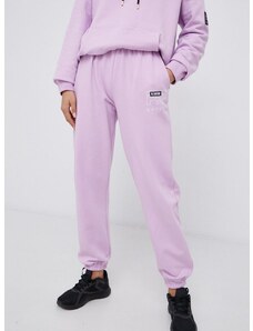 Bombažne hlače P.E Nation žensko, vijolična barva