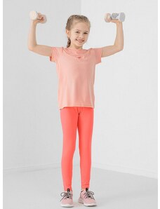 Otroški bombažen t-shirt 4F roza barva