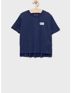 Otroška kratka majica Fila mornarsko modra barva