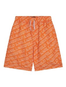 Otroške kopalne kratke hlače Karl Lagerfeld oranžna barva