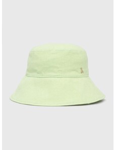 Bombažni klobuk Patrizia Pepe zelena barva