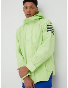 Vodoodporna jakna adidas Performance Utilitas moška, zelena barva