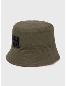 Bombažni klobuk Tommy Hilfiger zelena barva
