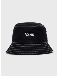 Bombažni klobuk Vans črna barva
