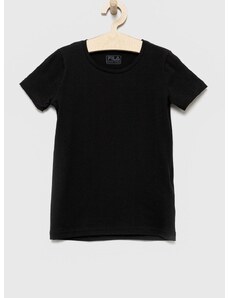 Otroški t-shirt Fila črna barva