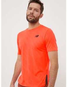 Kratka majica za tek New Balance Q Speed oranžna barva