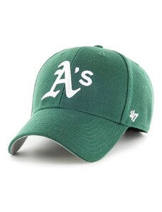 Kapa s primesjo volne 47 brand MLB Oakland Athletics zelena barva