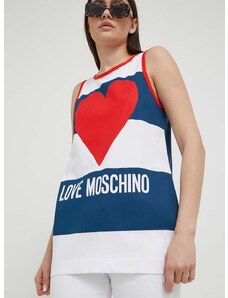 Bombažen top Love Moschino