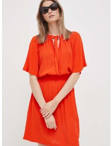 Obleka United Colors of Benetton oranžna barva