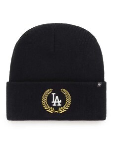 Kapa iz mešanice volne 47 brand Mlb Los Angeles Dodgers črna barva