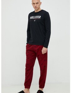 Pižama Hollister Co. moška, rdeča barva