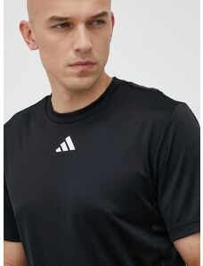 Kratka majica za vadbo adidas Performance HIIT Base črna barva