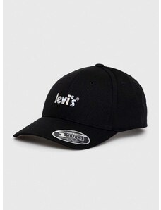 Kapa s šiltom Levi's črna barva