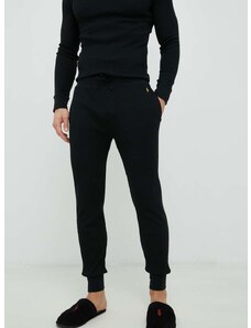 Spodnji del pižame Polo Ralph Lauren moški, črna barva