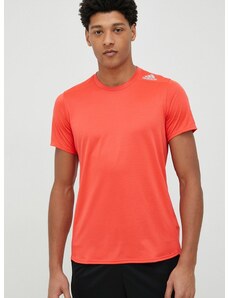 Kratka majica za tek adidas Performance Designed 4 Running rdeča barva