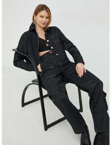 Jeans srajca Remain ženska, črna barva